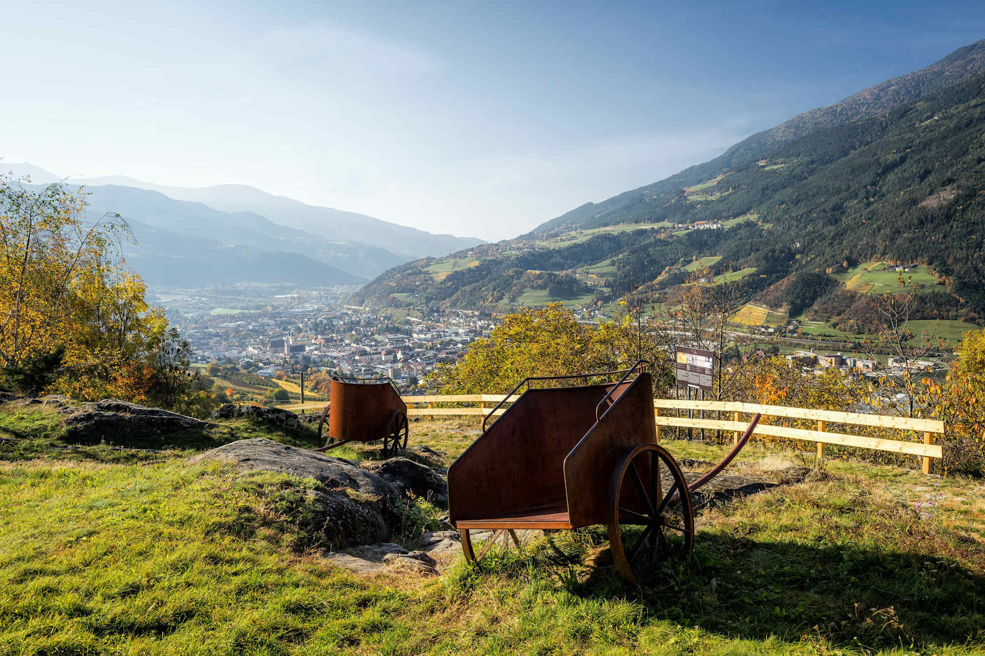Der Archeopfad bei Brixen im Eisacktal